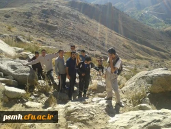 کوه پیمایی اعضای بسیج دانشجویی