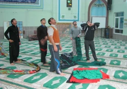 مراسم مشکی پوشان نمازخانه ی پردیس شهید مقصودی به مناسبت ماه محرم