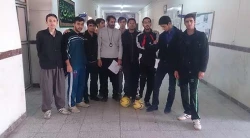 مسابقات روپایی (مهارت فوتبال) که به مناسبت هفته ی بسیج