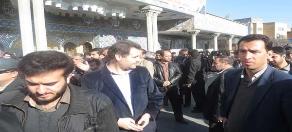 حضور پرشور استادان،کارکنان و دانشجو معلمان دانشگاه فرهنگیان همدان در تجمع 9 دی