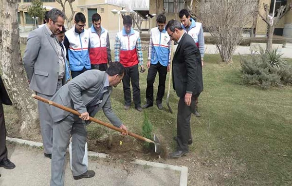 غرس نهال به مناسبت روز درختکاری