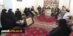 دیدار مسئولین و اعضای هیات علمی با خانواده شهید مقصودی