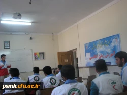 برگزاری کلاس های طرح شوق رویش هلال احمر در دانشگاه شهید مقصودی