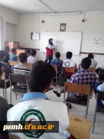 برگزاری کلاس های طرح شوق رویش هلال احمر در دانشگاه شهید مقصودی