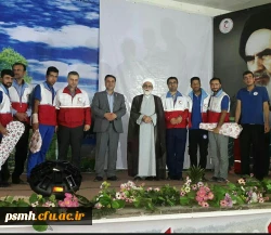 تقدیر مدیرعامل جمعیت هلال احمر استان همدان از طرح های ابتکاری دبیر کانون دانشجویی هلال احمر پردیس شهید مقصودی