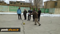 مسابقه مهارتی پنالتی فوتسال بین استادان وهمکاران