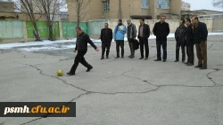 مسابقه مهارتی پنالتی فوتسال بین استادان وهمکاران