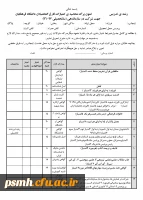 نمون برگ محاسبه ی امتیازات فارغ التحصیلان دانشگاه فرهنگیان ویژه ی شرکت در سازماندهی (سالتحصیلی 97-96) برای اطلاع رسانی در سایت
