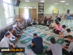 مراسم بدرقه ی دانشجو معلمان بسیجی پردیس شهید مقصودی همدان جهت عزیمت به اردوی جهادی