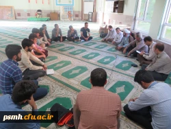 مراسم بدرقه ی دانشجو معلمان بسیجی پردیس شهید مقصودی همدان جهت عزیمت به اردوی جهادی