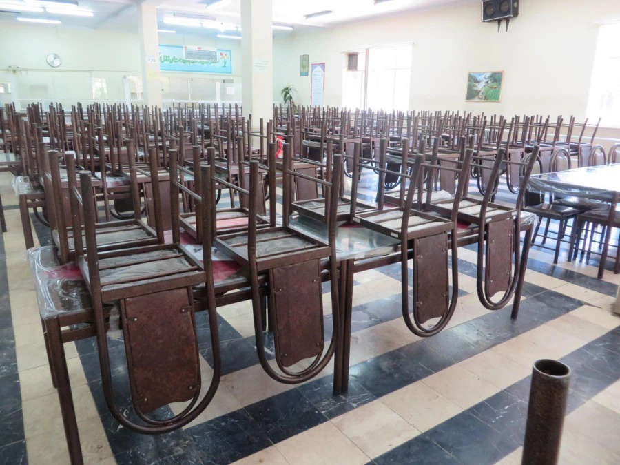 آماده سازی سالن غذاخوری دانشگاه1