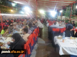 ضیافت شام با حضور میهمانان شرکت کننده در هشتمین اجلاس سراسری معاونان آموزشی، پژوهشی و فرهنگی دانشگاه فرهنگیان در همدان