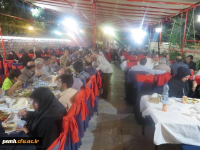 ضیافت شام با حضور میهمانان شرکت کننده در هشتمین اجلاس سراسری معاونان آموزشی، پژوهشی و فرهنگی دانشگاه فرهنگیان در همدان