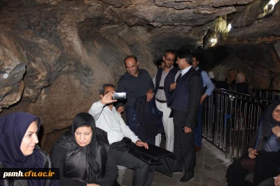 بازدید معاونان پژوهشی، آموزشی و فرهنگی دانشگاه فرهنگیان از غار علیصدر