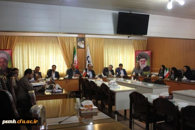 جلسه ی مدیر کل نظارت و ارزیابی عملکرد سازمان مرکزی و همراهان با مدیریت استانی و مسئولین دانشگاه فرهنگیان همدان