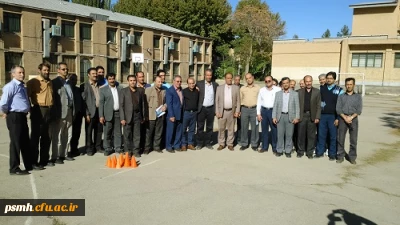 برگزاری   یک دوره مسابقه ی بولینگ با توپ فوتسال بین استادان وهمکاران محترم پردیس شهید مقصودی مناسبت گرامی داشت هفته ی تربیت بدنی و روز ورزش پاک