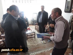 حضور در بیت همکار جانباز و تجلیل از این ایثارگر ارزشمند پردیس شهید مقصودی همدان با حضور مسئولین دانشگاه فرهنگیان همدان