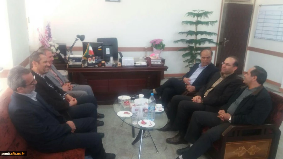 دیدار سرپرست، معاونین و جمعی از همکاران دانشگاه فرهنگیان همدان با دکتر پورداود مدیر کل جدید آموزش و پرورش استان همدان