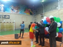 مراسم اختتامیه مسابقات فوتسال جام رمضان در پردیس شهید مقصودی همدان