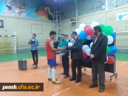 مراسم اختتامیه مسابقات فوتسال جام رمضان در پردیس شهید مقصودی همدان