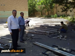 آغاز مرحله ی اجرایی و آماده سازی زیرساخت های زمین چمن مصنوعی در پردیس شهید مقصودی همدان