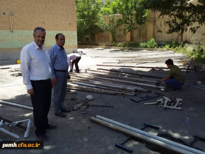 آغاز مرحله ی اجرایی و آماده سازی زیرساخت های زمین چمن مصنوعی در پردیس شهید مقصودی همدان