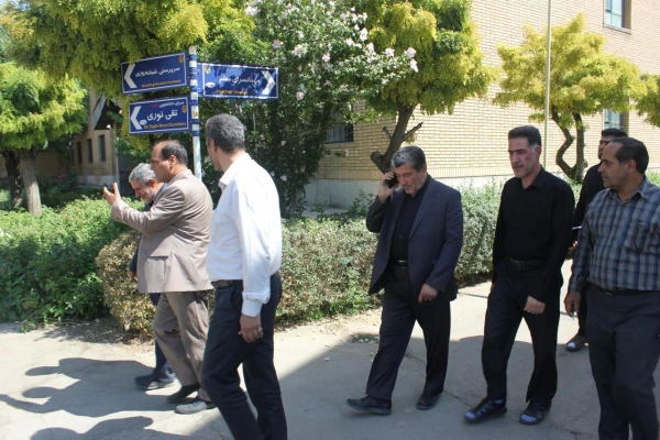 بازدید میدانی آقای خجسته نماینده محترم مردم شریف همدان، فامنین و قهاوند در مجلس شورای اسلامی از پردیس شهید مقصودی همدان