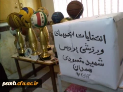 انتخابات انجمن های ورزشی پردیس شهید مقصودی