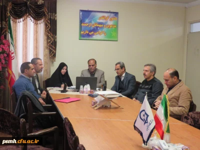 ارتباط ویدئویی کارگروه پیگیری امور مربوط به یکصدمین سالگرد تاسیس تربیت معلم در ایران با متولیان برگزاری این کار در سازمان مرکزی - سالن جلسات ریاست