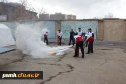 مانور آمادگی در برابر زلزله در دانشگاه فرهنگیان همدان برگزار شد