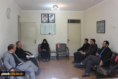 دیدار فریادرس مسئول ناحیه بسیج دانشجویی استان با دکتر علیرضا علی صوفی سرپرست دانشگاه فرهنگیان همدان - سه شنبه 97/10/04 - اتاق ریاست دانشگاه