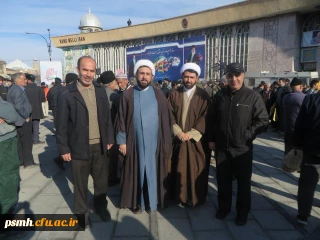 حضور مسئول دفتر نهاد نمایندگی مقام معظم رهبری در دانشگاه فرهنگیان همدان در معیت استادان و همکاران این دانشگاه همپای مردم ولایتمدار دارالمومنین در مراسم گرامیداشت حماسه 9 دی