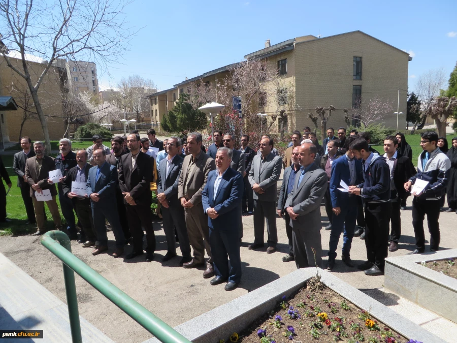 تجمع اساتید، کارکنان و دانشجویان دانشگاه فرهنگیان همدان در محکومیت اقدام اخیر آمریکا در تروریست خواندن سپاه پاسداران انقلاب اسلامی