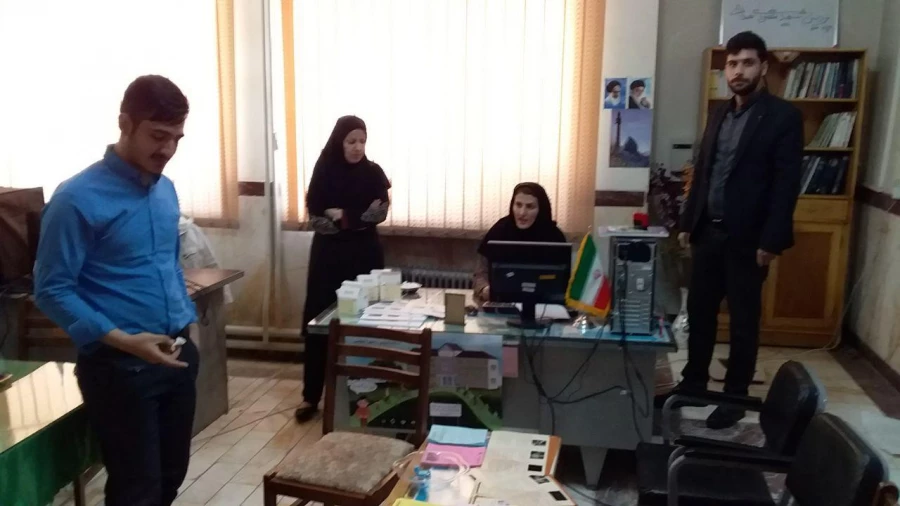 اجرای طرح پایش سلامت به همت واحد بهداشت و تغذیه پردیس شهید مقصودی با همکاری مرکز بهداشت شهرستان همدان