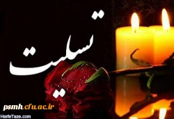 پیام تسلیت به استاد ارجمند جناب آقای قربانی