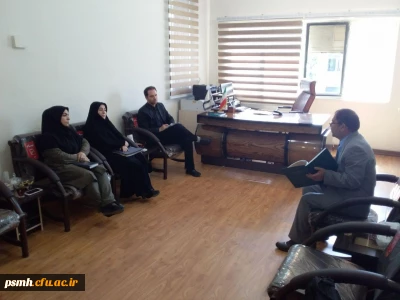 دیدار اعضای کمیته ی تدوین تاریخ مراکز تربیت معلم استان با سرپرست مدیریت امور پردیس های همدان