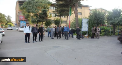 بدرقه ی کاروان زیارتی اربعین دانشجو معلمان پردیس شهید مقصودی همدان با فریاد لبیک یا حسین (ع)