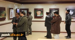 نمایشگاه آثار نقاشی آبرنگ علیرضا بردستانی دانشجو معلم پردیس شهید مقصودی همدان 4