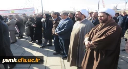 حضور سرپرست، معاونین، مسئول نهاد رهبری و کارکنان دانشگاه فرهنگیان همدان در برنامه گرامیداشت یوم الله نه دی
 4