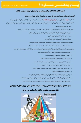 انتشار پیام های بهداشتی با مضمون (کرونا ویروس) بروی پورتال دانشگاه علوم پزشکی استان همدان 3